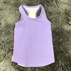 Jill | Girl's Active Tank Top | Purple | Galaxy | Size 2